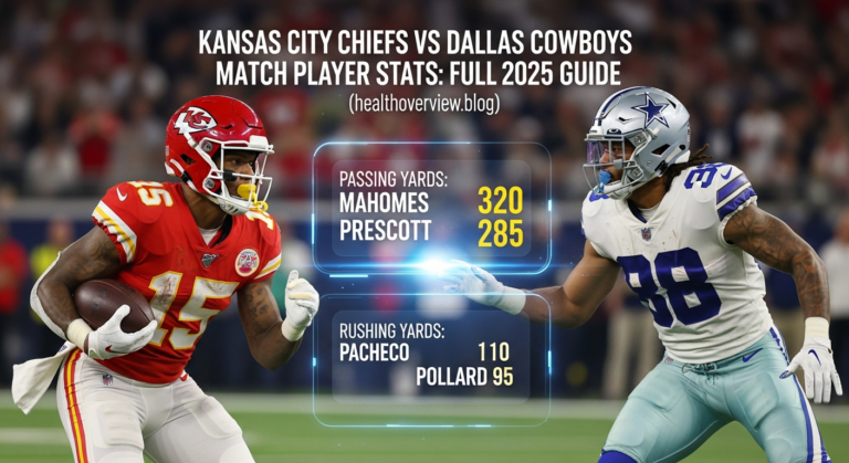 kansas city chiefs vs dallas cowboys match player stats